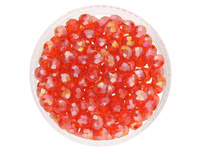 CrystaLove™ / kryształki szklane / rondelle / 3x4mm / czerwony AB / 120szt