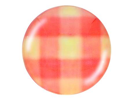 Kaboszon szklany z grafiką K12 PT1252 / pomarańczowy / 12mm / 4szt