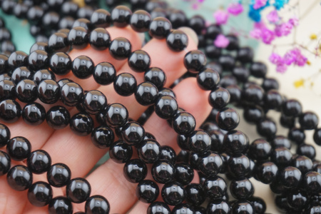 Onyks / kula / 8mm / sznur około 45szt