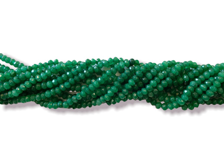 Agat / rondelle / 4x3mm / malachitowy / sznur / ok. 110 sztuk