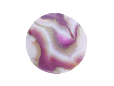 Agat / zawieszka / koło / 44x44x6.5mm / multikolor / 1szt