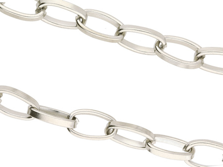 Łańcuszek rolo / chunky / 13.5x8mm / stal chirurgiczna / srebrny / 0,5m
