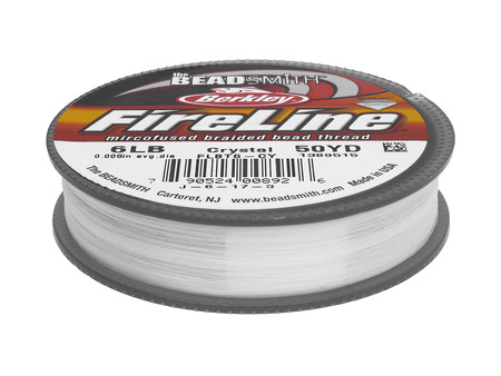 Beadsmith™ / nić FireLine / polietylen / grubość 0.15mm / Crystal / 45m