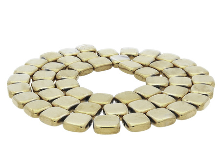 Hematy / kwadrat owalny / 4x4x1mm / Aged Gold / 100szt