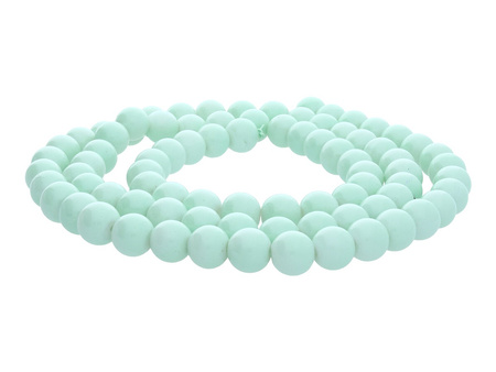 Koraliki powlekane / kula / 6mm / miętowy / 150szt