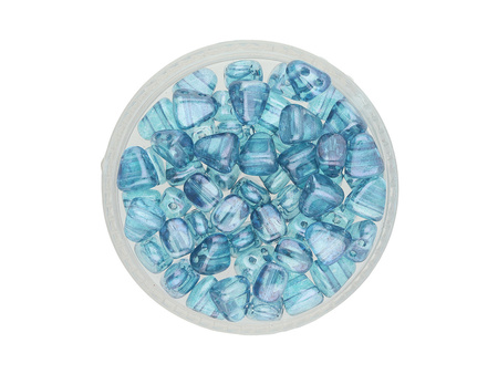 NIB-BIT™ / 6x5mm / Luster Transparent / Blue / 5g / ~27szt