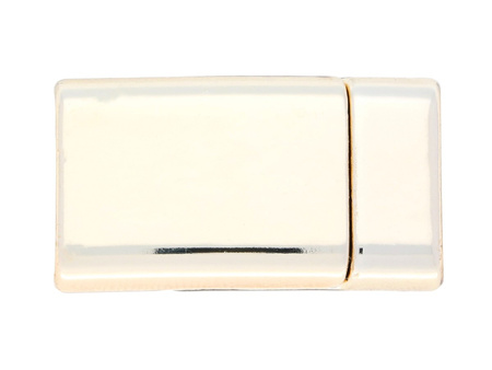 Zapięcie magnetyczne / prostokątne / 25x14x7mm / KC Gold / otwór 11.5x3.5mm / 1szt