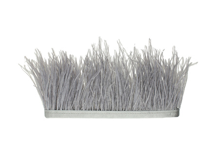 Piórka na taśmie / strusie / 8-10cm / szary / 50cm