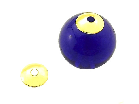 Nakładka miseczka / kolor złoty / średnica 5mm / wielkosć otworu 1mm / 100szt.