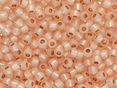 TOHO™ / Round 11/0 / PermaFinish / Silver-Lined Milky / Peachy Pink / 10g / ~1100szt