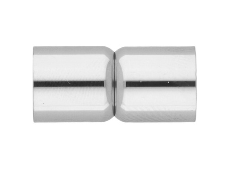 Zapięcie magnetyczne / stal chirurgiczna / hantelek / 19x7x7mm / srebrny / otwór 6mm / 1szt