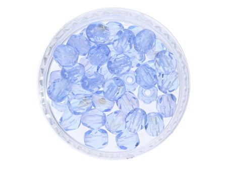 Firepolish™ / 4mm / AB / Med. Sapphire / 40szt