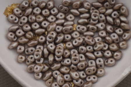 SuperDuo™ / 2.5x5mm / Pearl Coat - Brown Sugar / 10g