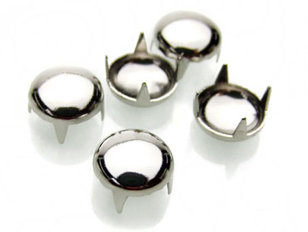 Ćwieki pukle / posrebrzane / 6x5mm / 100szt