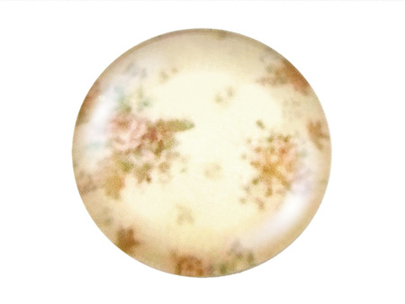 Kaboszony szklane z grafiką, K14 PT1110 / różowy / 14mm / 4szt