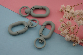 Baza breloka / karabińczyk / metal / 3,8cm  x 1,5cm / miętowy / 1szt