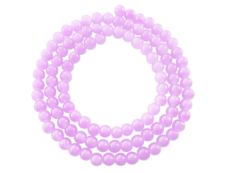 Koraliki MIST™ kula 6mm / jasny fioletowy, wrzosowy / otwór 1.8mm / 1sznur / 140 koralików