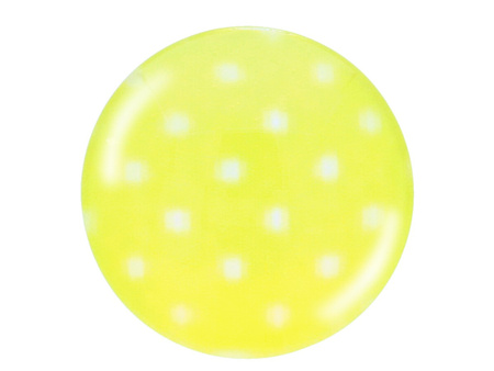 Kaboszon szklany z grafiką K20 PT1259 / żółty / 20mm / 2szt