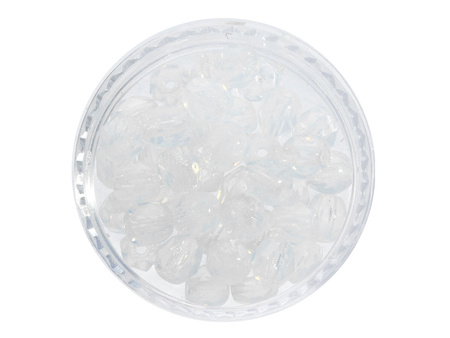 Firepolish™ / 4mm / Milky / White / 40szt