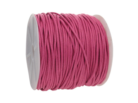 Sznurek woskowany/ amarantowy / 2.0mm / 72m
