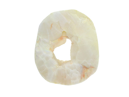 Agat druzy / plaster nieregularny / 45x43x10mm / kremowy / 1szt