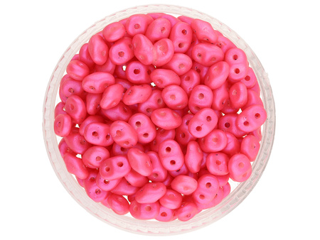 SuperDuo™ / 2.5x5mm / Pearl Shine / Hot Neon Pink / 10g / ~140szt