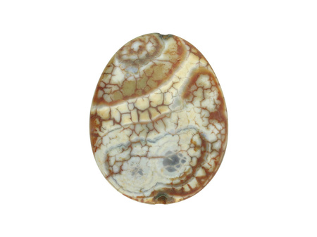 Agat / owal plaster / 53x43x10mm / beżowy / 1szt