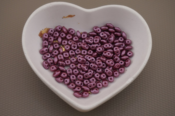 SuperDuo™ / 2.5x5mm / Pearl Coat - Plum / 10g
