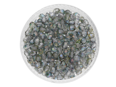 Firepolish™ / 3mm / Luster Green / Pink / Crystal / 40szt