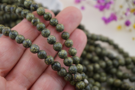 Serpentyn / kula / 6mm / sznur / około 60szt