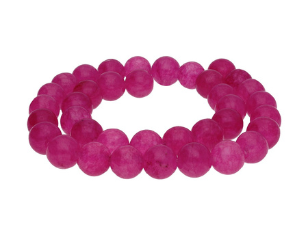 Agat / kula / 10mm / ciemny malinowy / 35szt