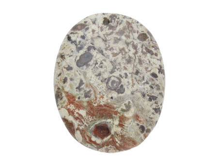 Jaspis Oceaniczny / zawieszka / owal / 47x37x8mm / beżowy / 1szt