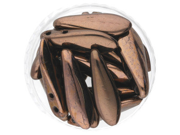 CZECHMATES™ / Daggers / 5x16mm / Metallic / Dark Bronze / 15szt