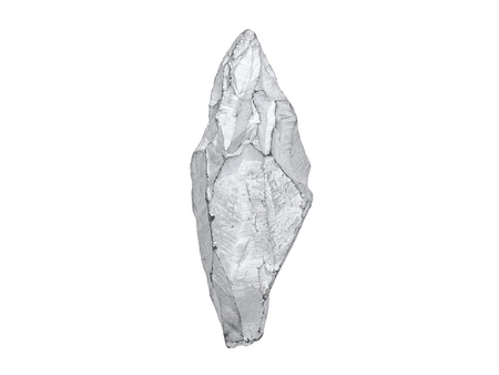 Kwarc tytanowy / grot nieregularny / 39x16x9mm / srebrny / 1szt