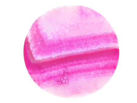 Agat / kamień do oprawy / koło / 49x49x4mm / różowofioletowy / 1szt