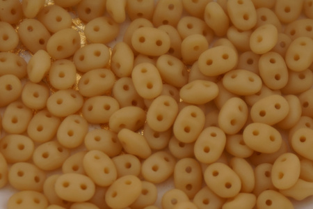 SuperDuo™ / 2.5x5mm / Matte - Ivory / 10g