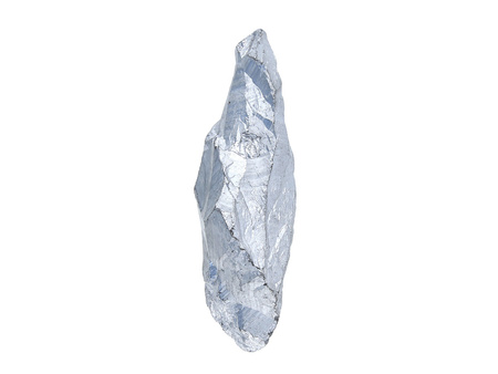 Kwarc tytanowy / grot nieregularny / 55x26x18mm / srebrny / 1szt