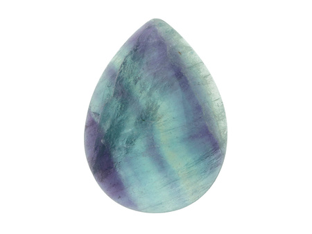 Fluoryt / kaboszon / kropla / 18x25x6.5mm / 1szt