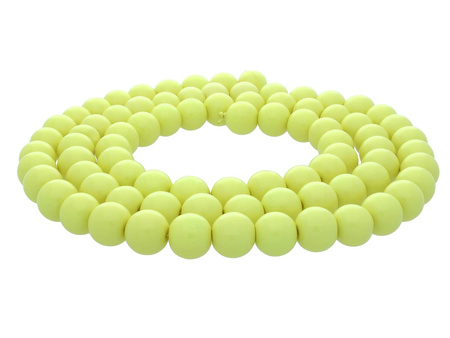 Milly™ / kula / 8mm / pastelowy żółty / 100szt