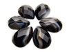 Kamień naturalny, kaboszon, onyks / szlifowany / kropla / 25x18x7mm / 1szt