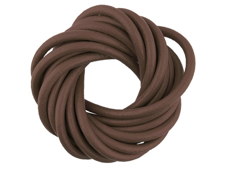Rzemień naturalny / okrągły / 3.0mm / brązowy / 2m