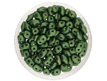 SuperDuo™ / 2.5x5mm / Gold Shine / Green / 10g / ~140szt