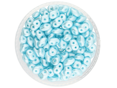 SuperDuo™ / 2.5x5mm / Pearl Coat / Azure / 10g / ~140szt