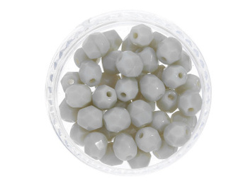 Firepolish™ / 3mm / Opaque / Gray / 40szt