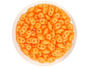 SuperDuo™ / 2.5x5mm / Powdery / Orange / 10g / ~140szt