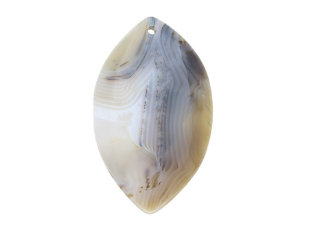 Agat Dendrytowy / zawieszka / markiza / 57x33x7mm / 1szt