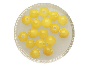 Jadeit / kula / 4mm / żółty / 20szt