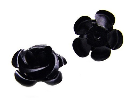 Róża ozdobna / miedziana / błyszcząca  / 7x4mm / 45szt