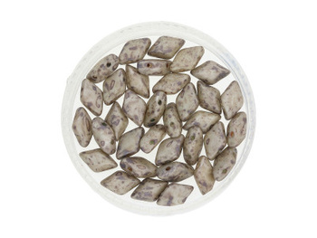 GEMDUO™ / 8x5mm / Matte Luster / Marble Lt Green / 5g / ~35szt