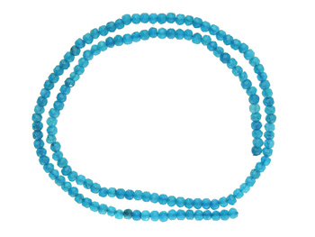 Chalcedon / rondelle / 2x3mm / turkusowy / ok 145 szt / 1 sznur